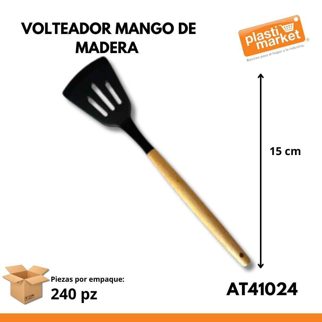 AT-4102-4 VOLTEADOR MANGO DE MADERA