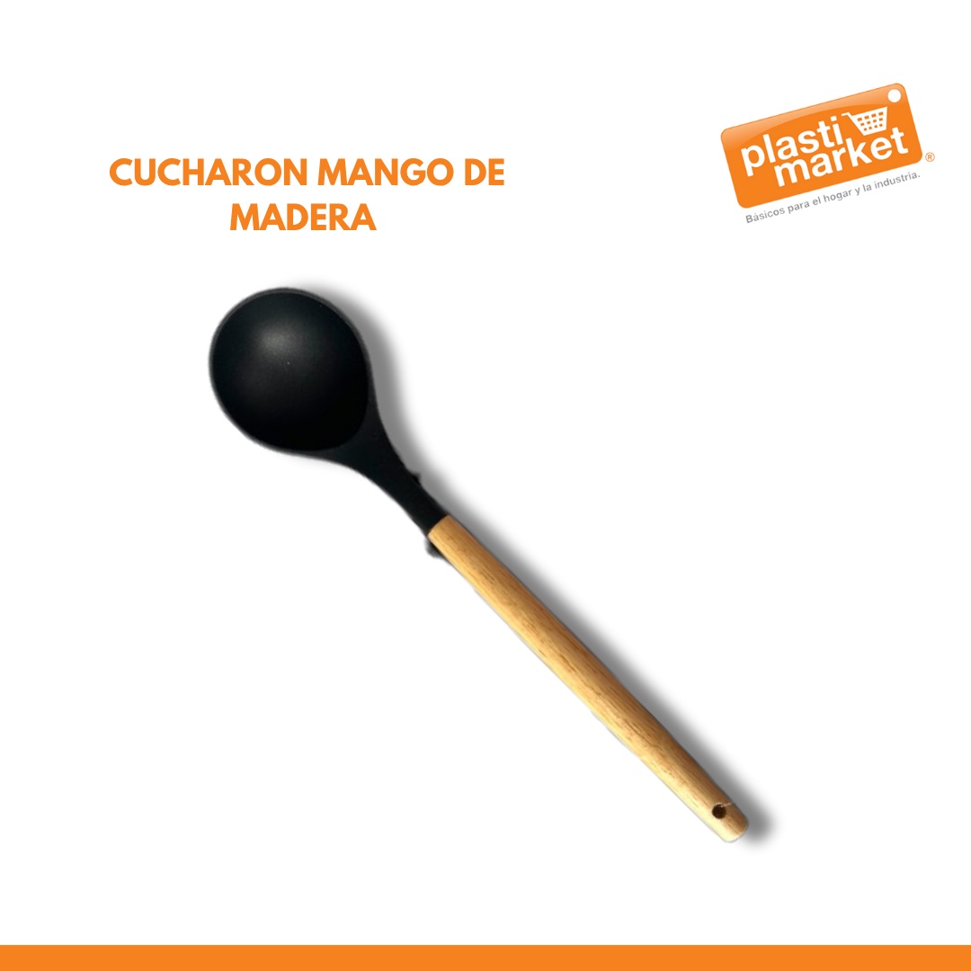 AT-4102-5 CUCHARON MANGO DE MADERA