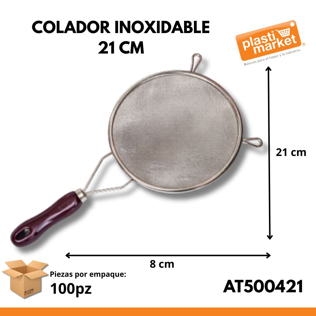 AT-5004-21 COLADOR INOXIDABLE 21 CM.
