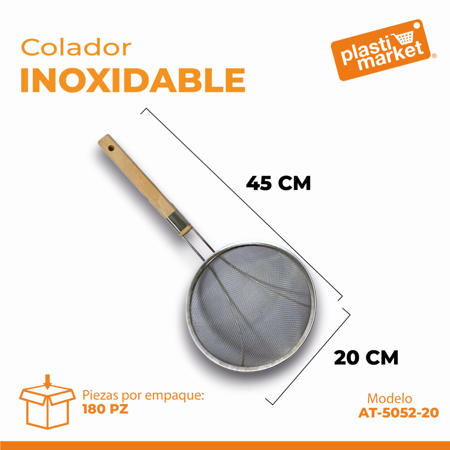 AT-5052-20 COLADOR INOXIDABLE 20 CM.