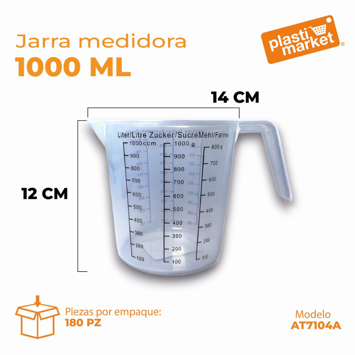 AT-7104A JARRA MEDIDORA 1000 ML.