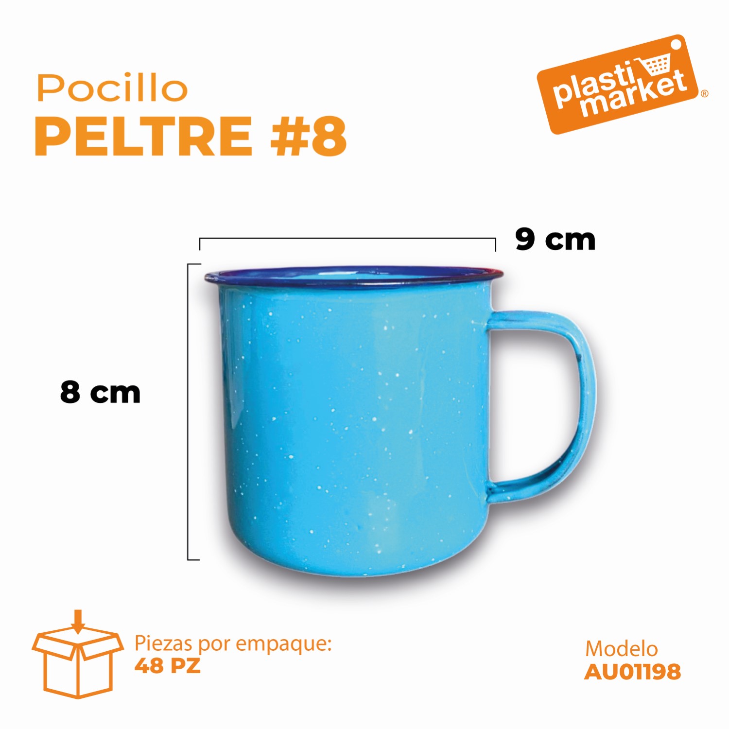 AU-0119-8 POCILLO PELTRE #8