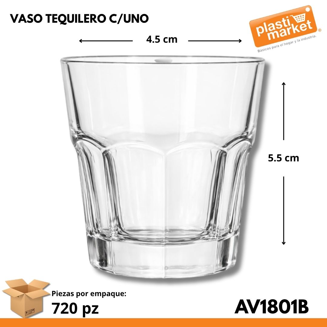 AV-1801-B VASO TEQUILERO C/UNO