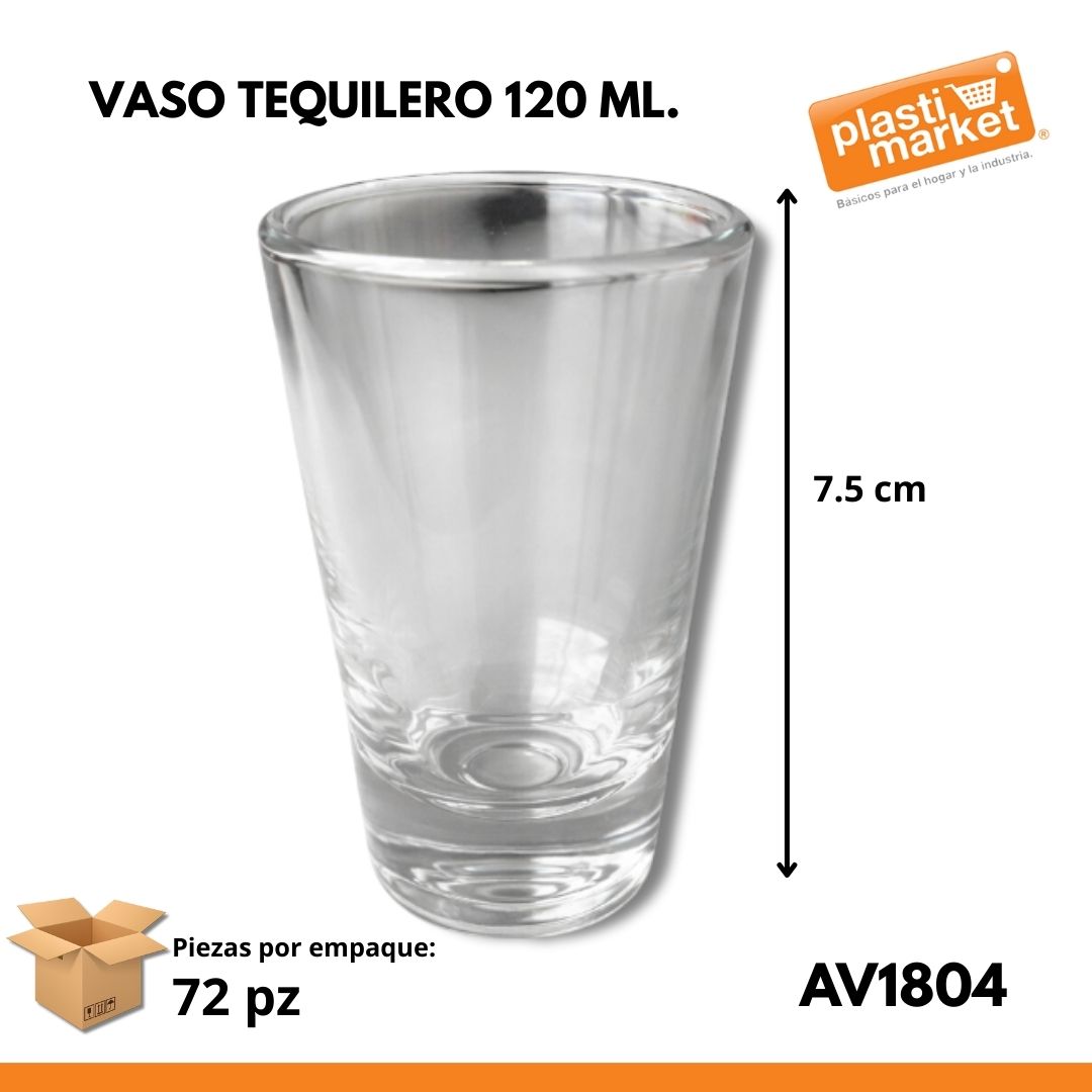 AV-1804 VASO TEQUILERO 120 ML.