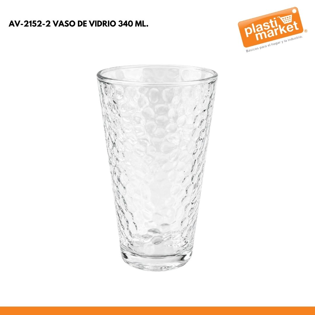 AV-2152-2 VASO DE VIDRIO 340 ML.