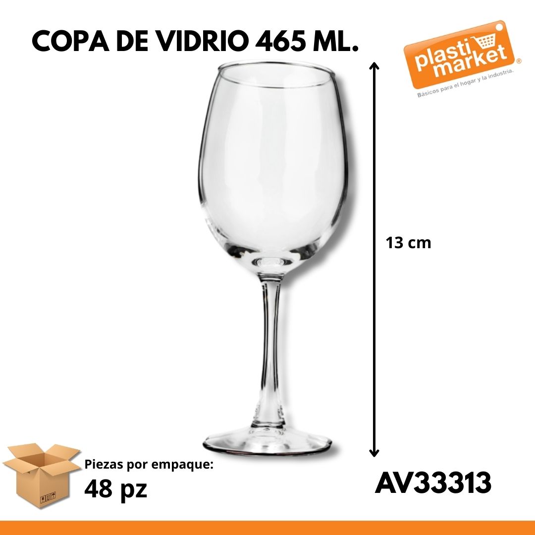 AV-3331-3 COPA DE VIDRIO 465 ML.