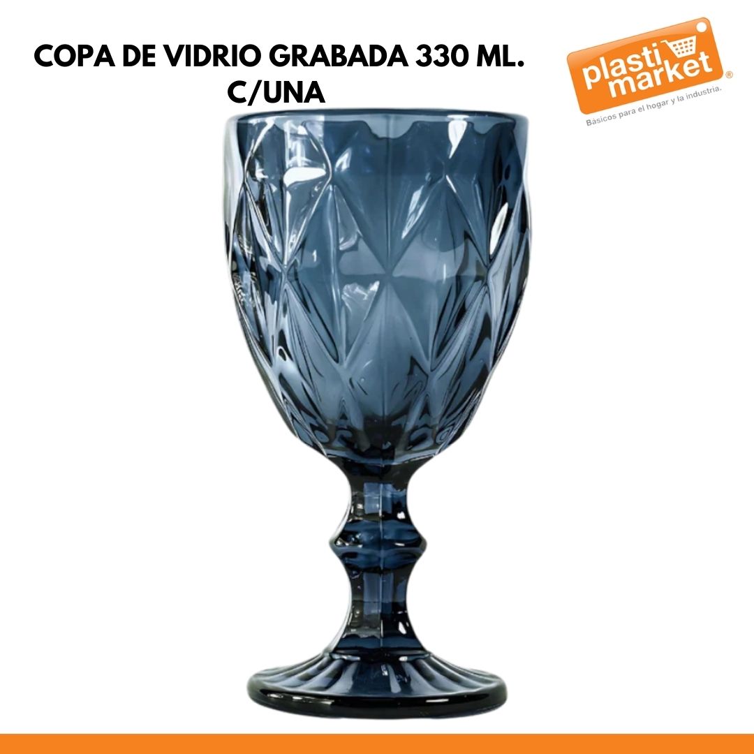 AV-3403-2 COPA COPA DE VIDRIO GRABADA 330 ML. C/UNA
