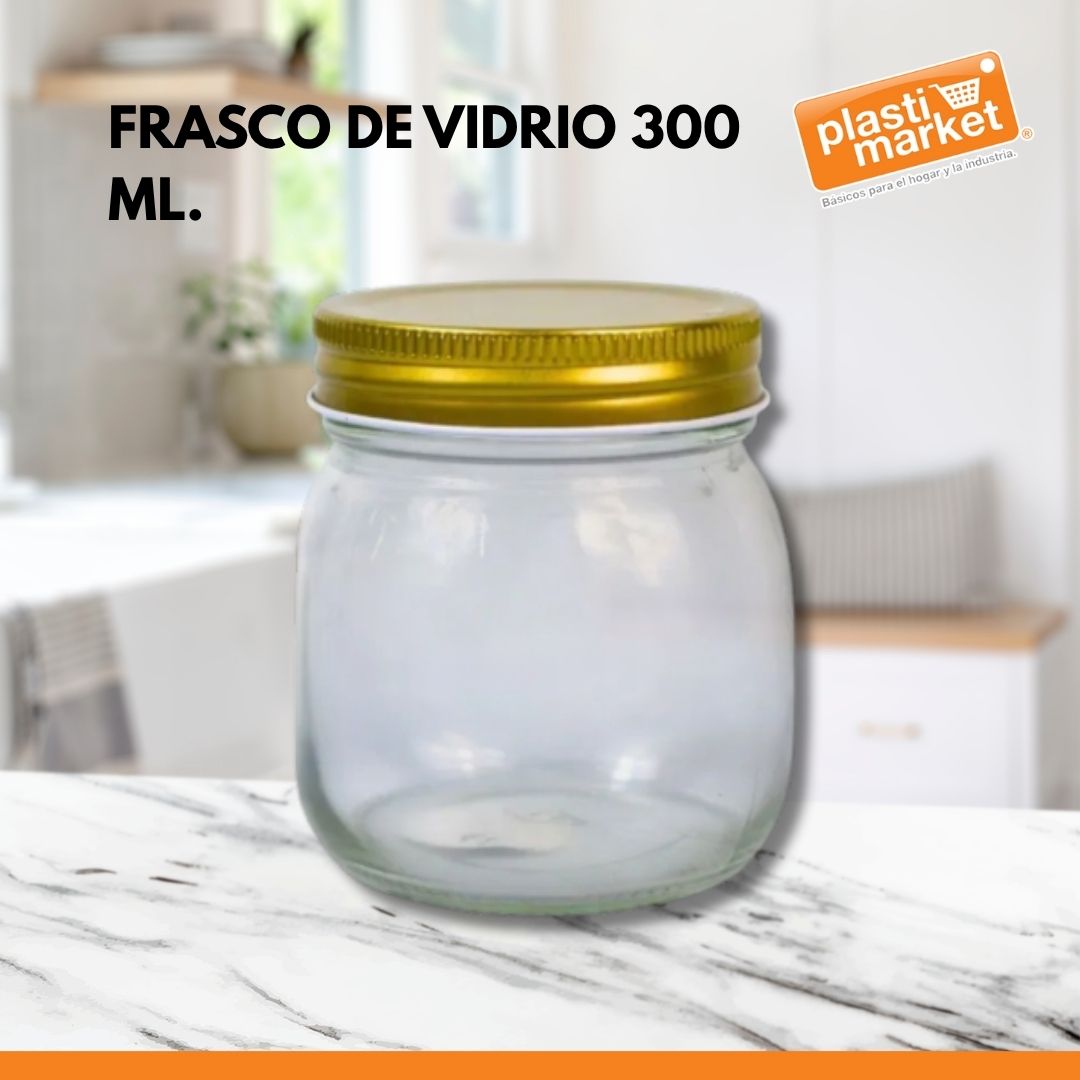 AV-4784B-2 FRASCO DE VIDRIO 300 ML.