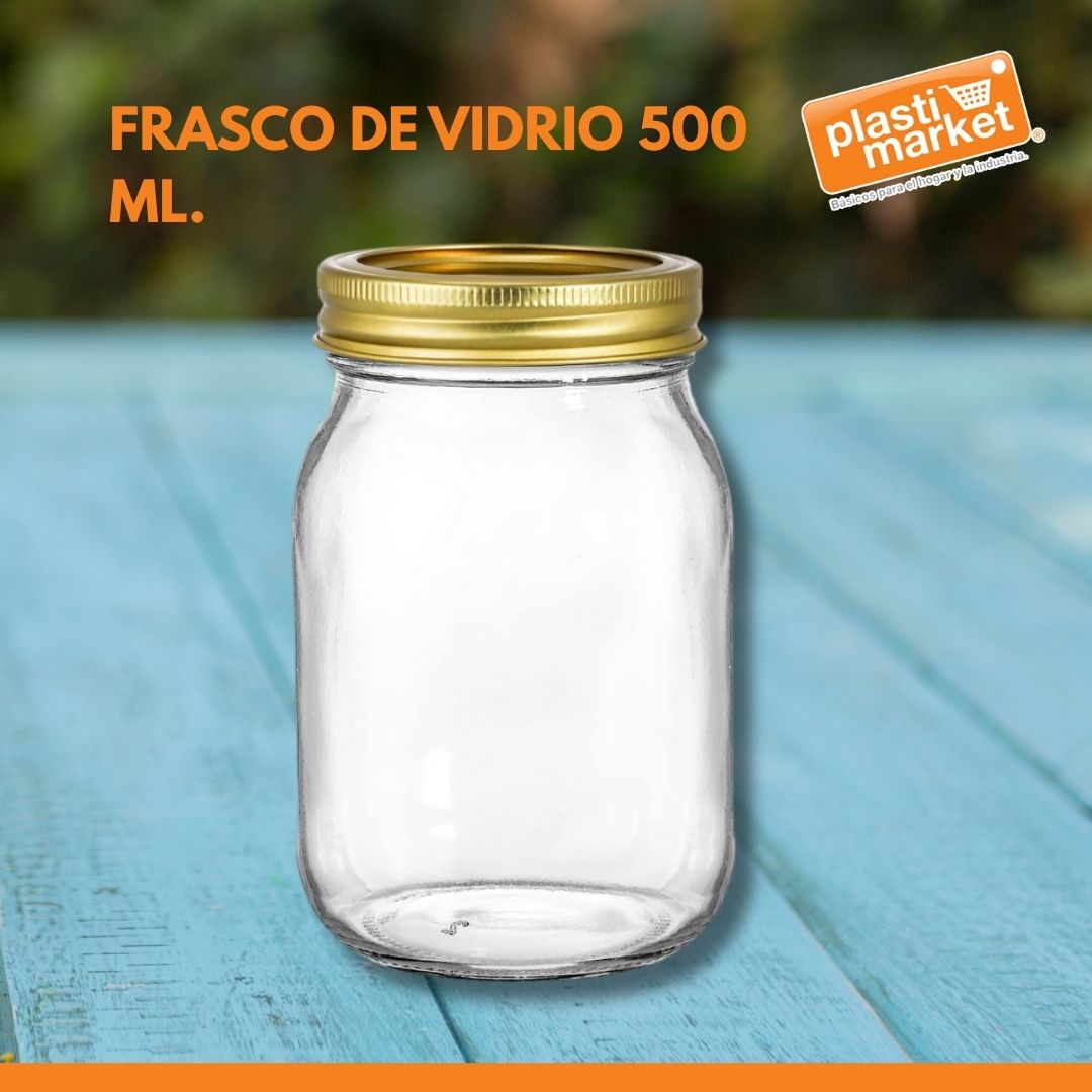AV-4784B-3 FRASCO DE VIDRIO 500 ML.