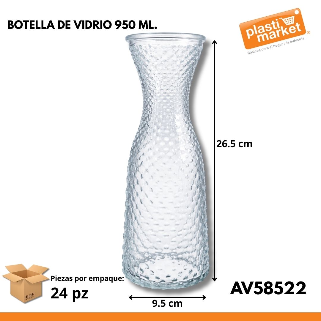 AV-5852-2 BOTELLA DE VIDRIO 950 ML.