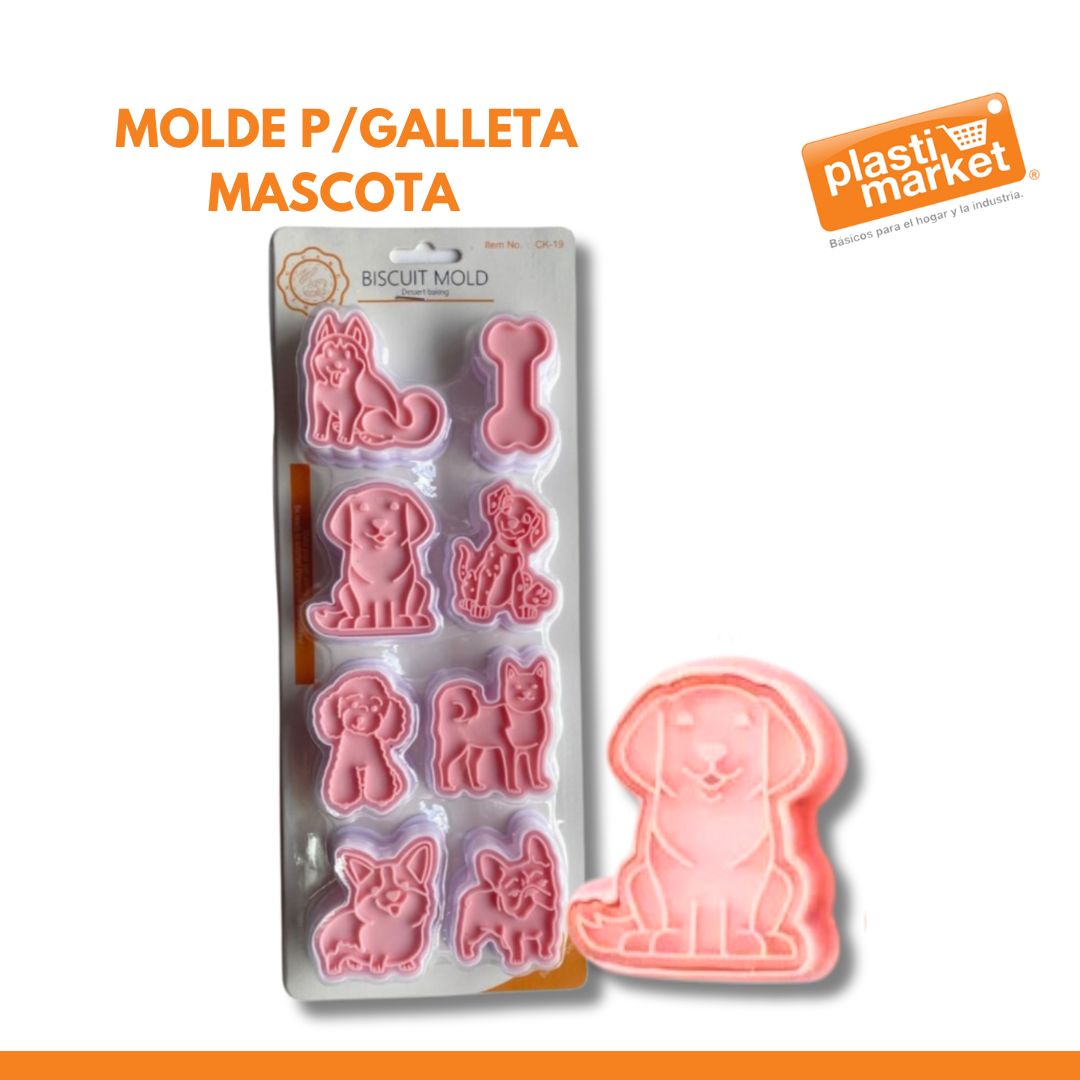 AZ-4654B MOLDE P/GALLETA MASCOTA