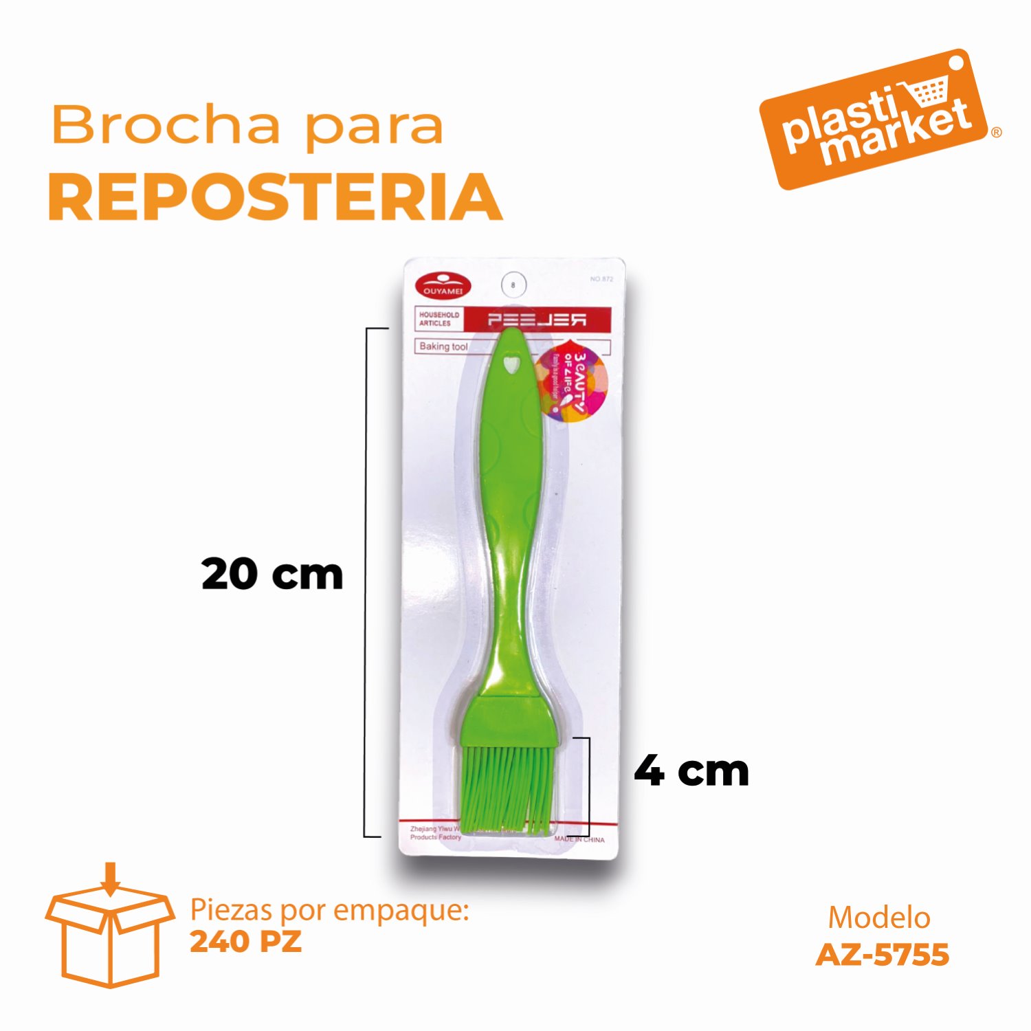 AZ-5755 BROCHA P/REPOSTERIA 19.5 CM.
