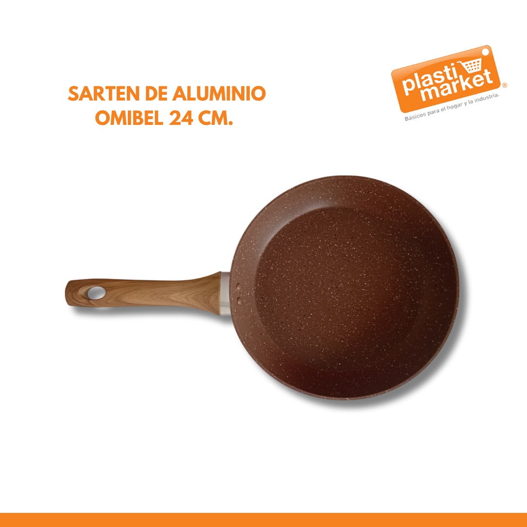 AZ-8033B-24 SARTEN DE ALUMINIO OMIBEL 24 CM.