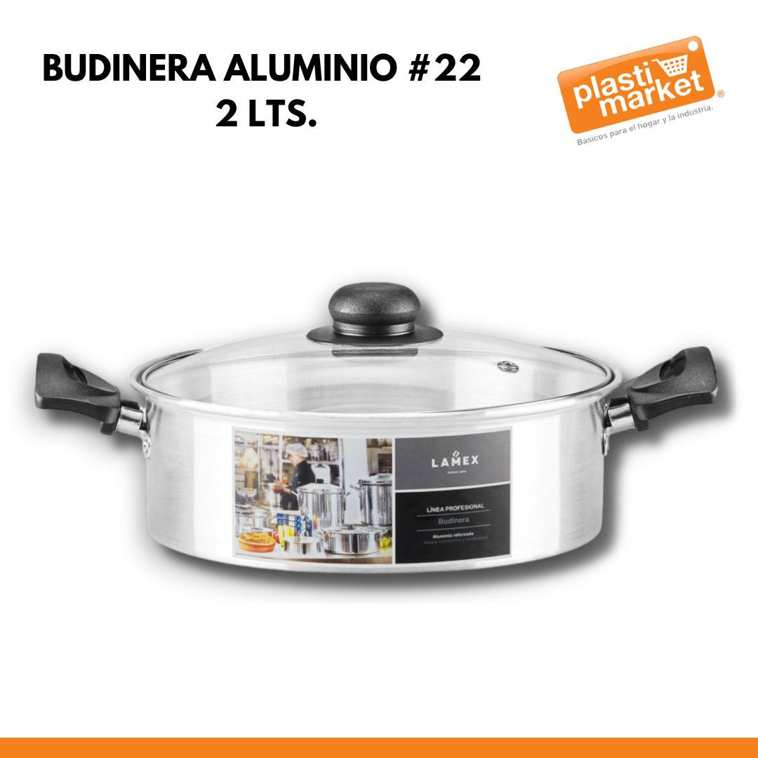 BUDINERA ALUMINIO #22  2 LTS.