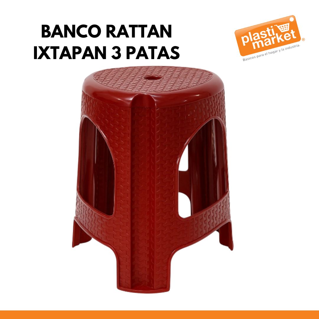 BANCO RATTAN IXTAPAN 3 PATAS
