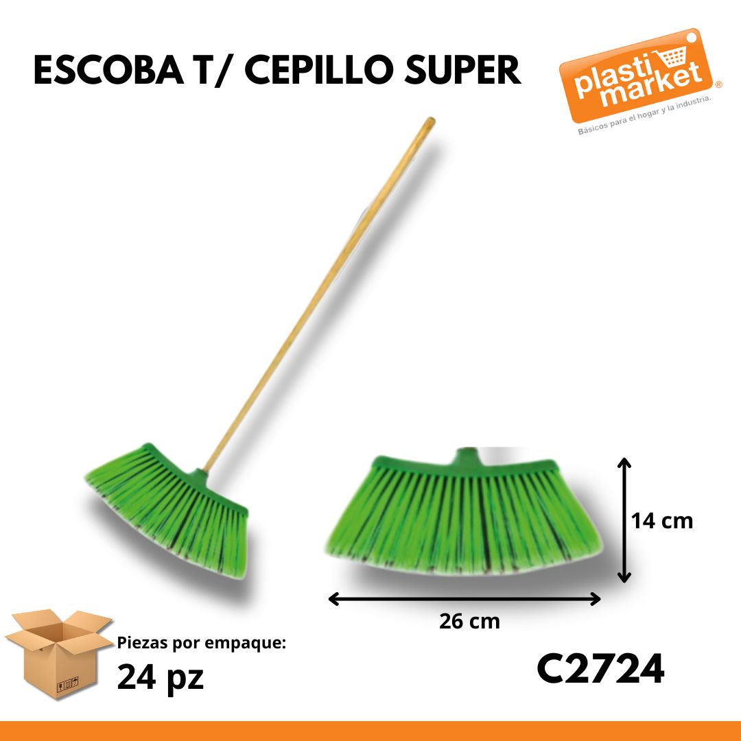 C-2724 ESCOBA T/CEPILLO SUPER