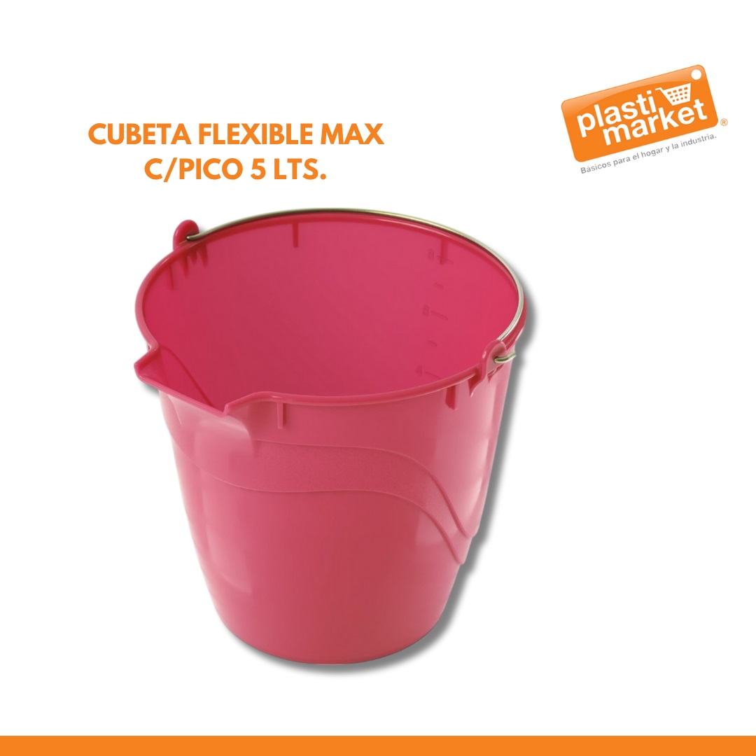 CUBETA FLEXIBLE MAX C/PICO 5 LTS.