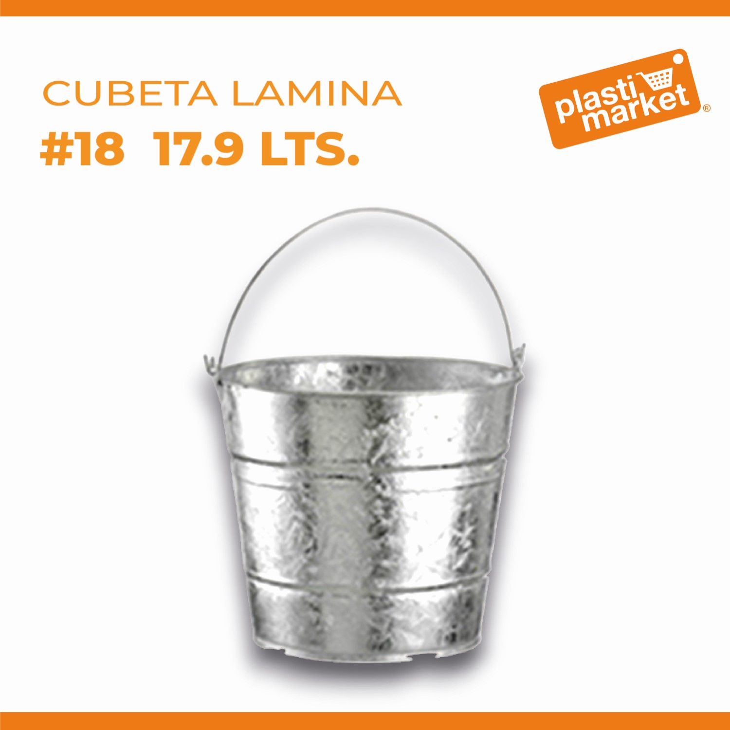 CUBETA LAMINA #18  17.9 LTS.