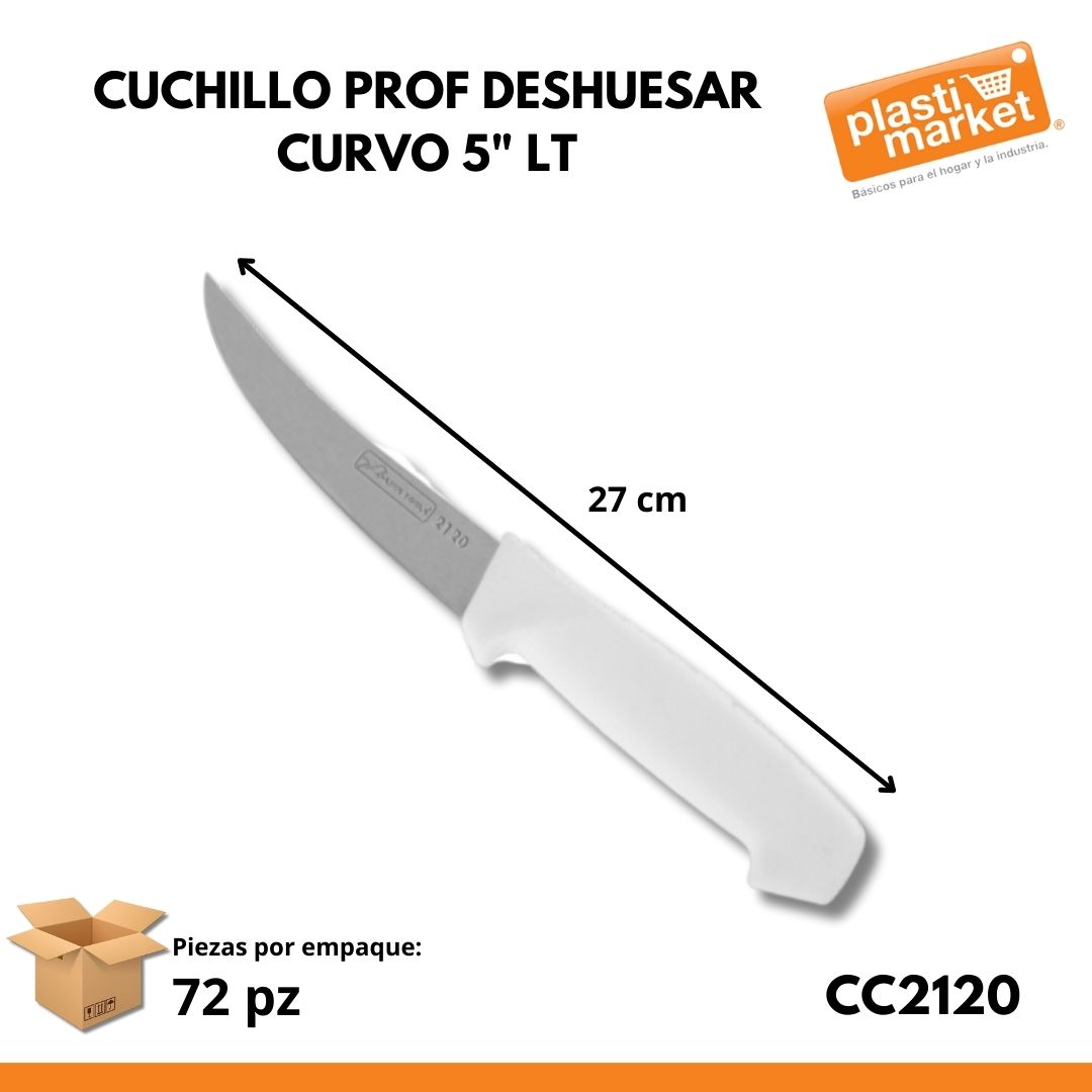 2120 CUCHILLO PROF DESHESAR CURVO 5" LT