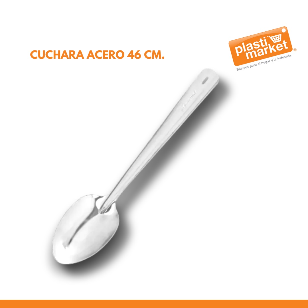 0814 CUCHARA ACERO 46 CM.