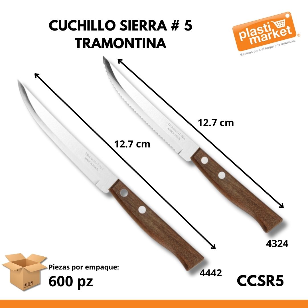 4324/4442 CUCHILLO SIERRA # 5 TRAMONTINA