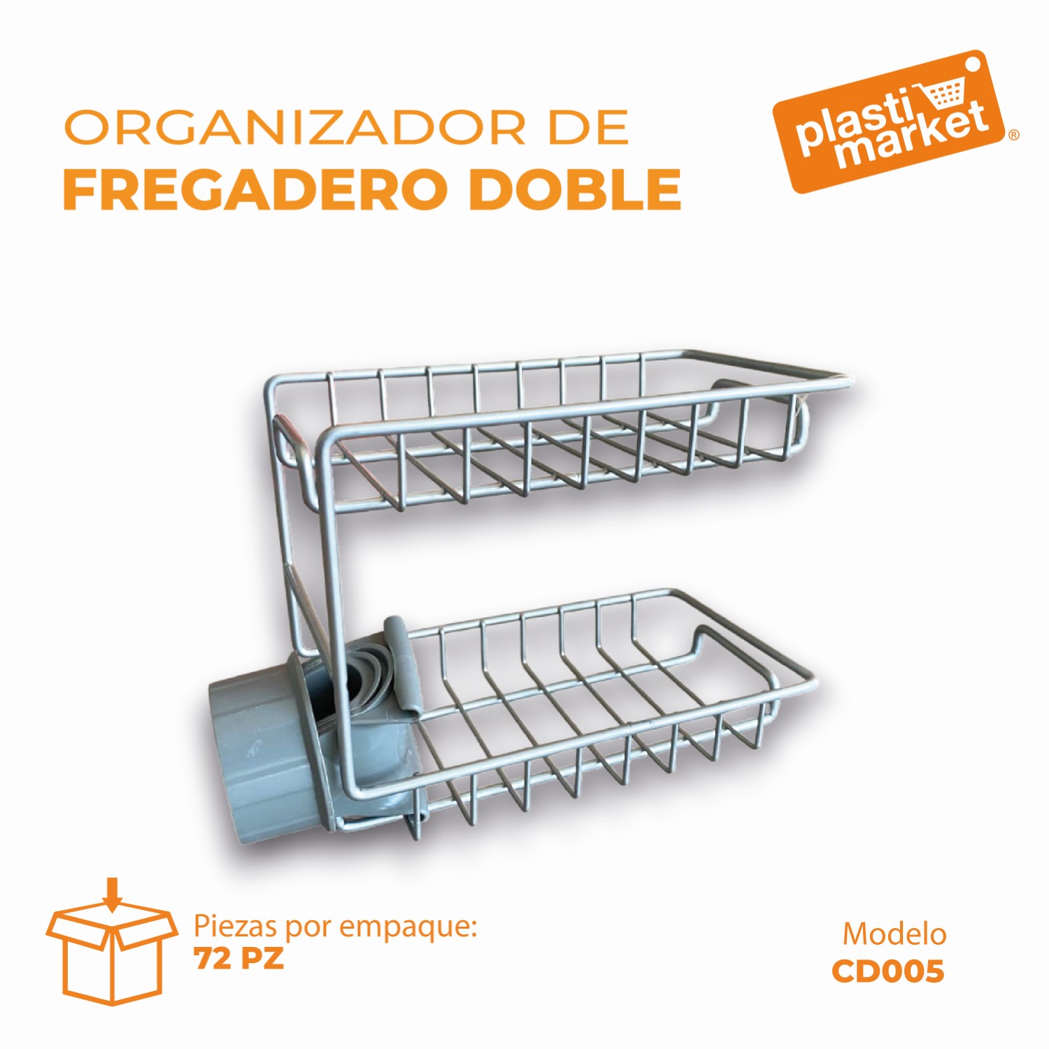 CD-005 ORGANIZADOR DE FREGADERO DOBLE "OFERTA"