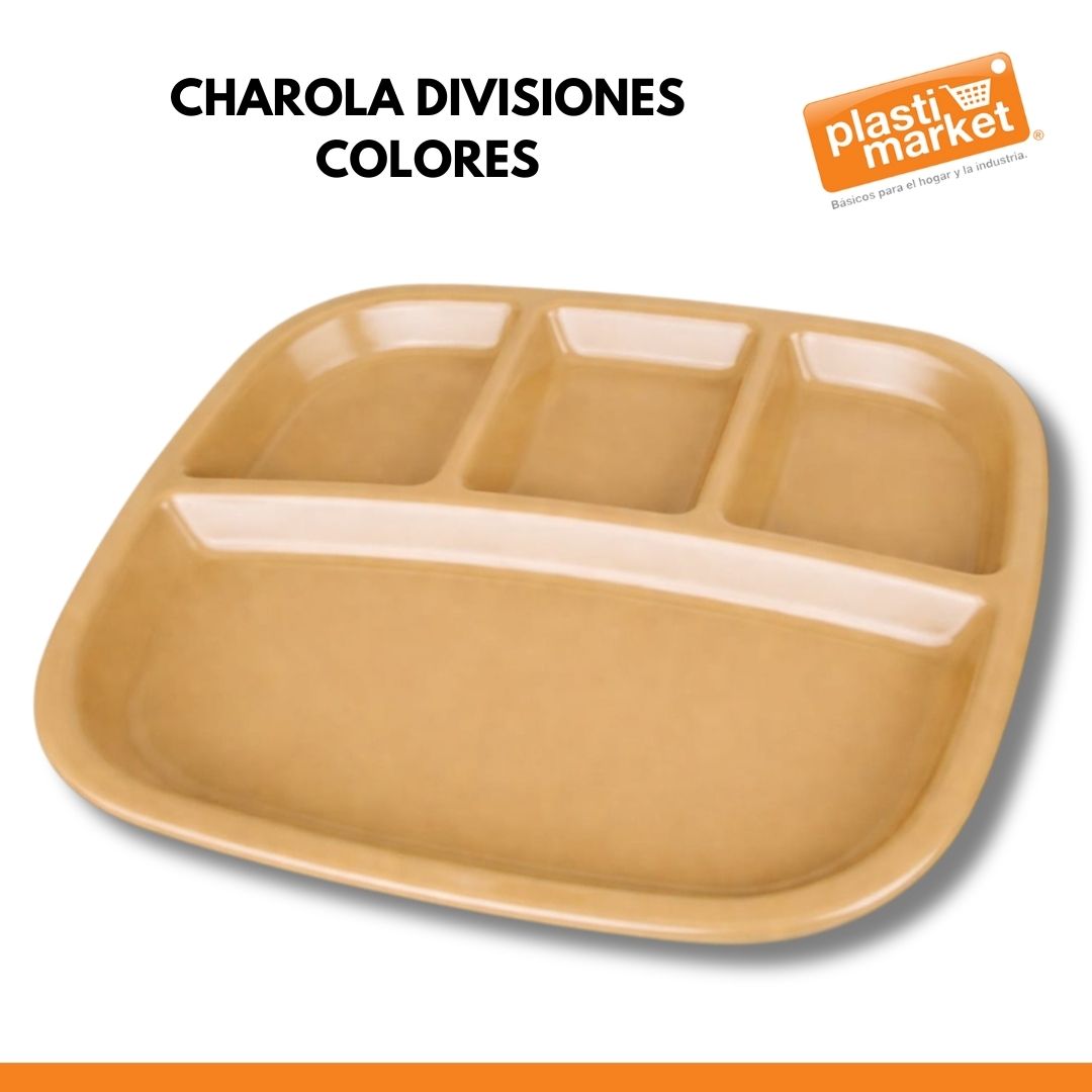 CHAROLA DIVISIONES COLORES