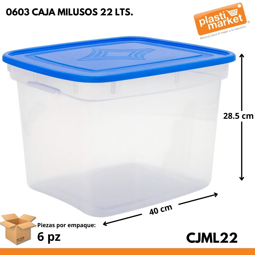 0603 CAJA MILUSOS 22 LTS.