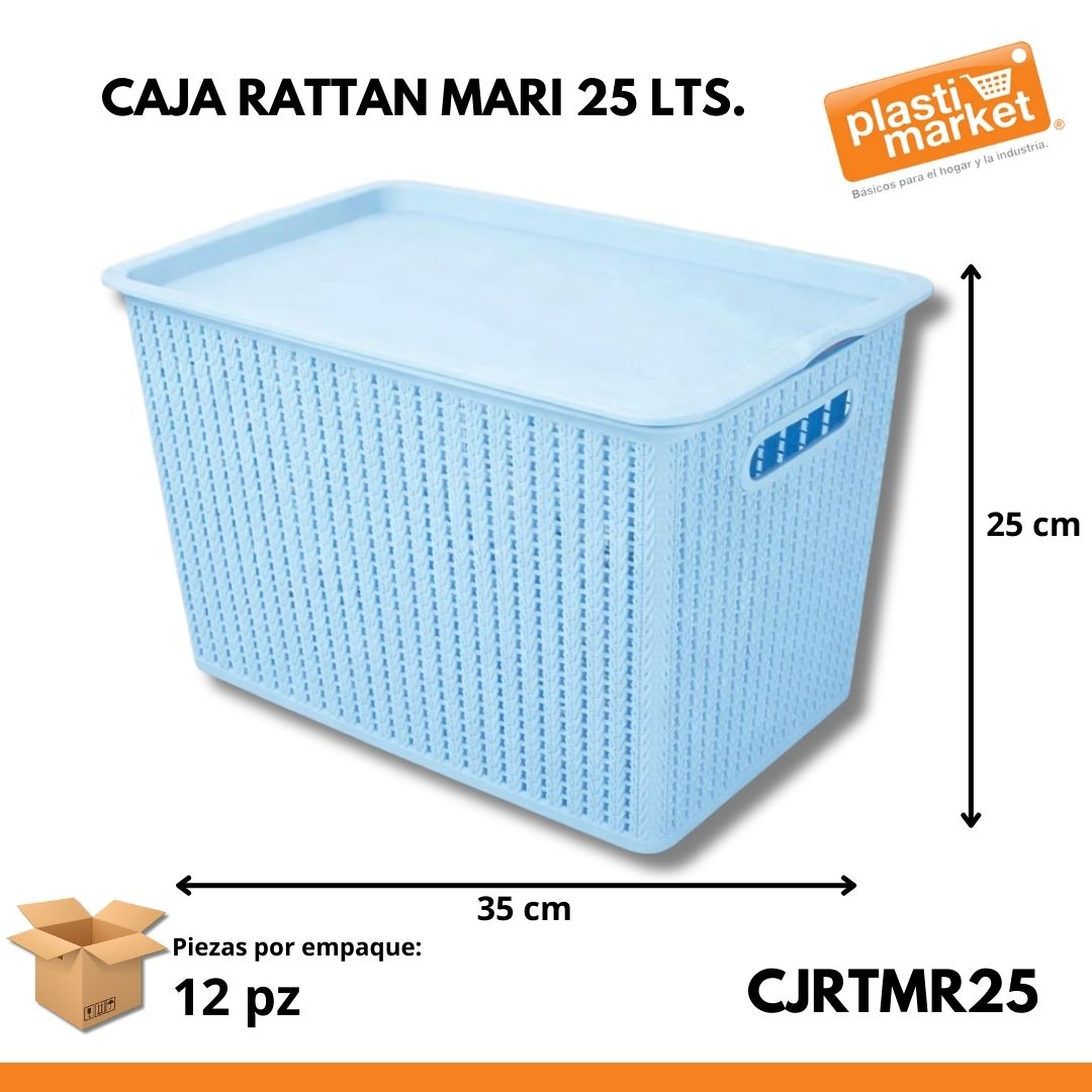 CAJA RATTAN MARI 25 LTS.
