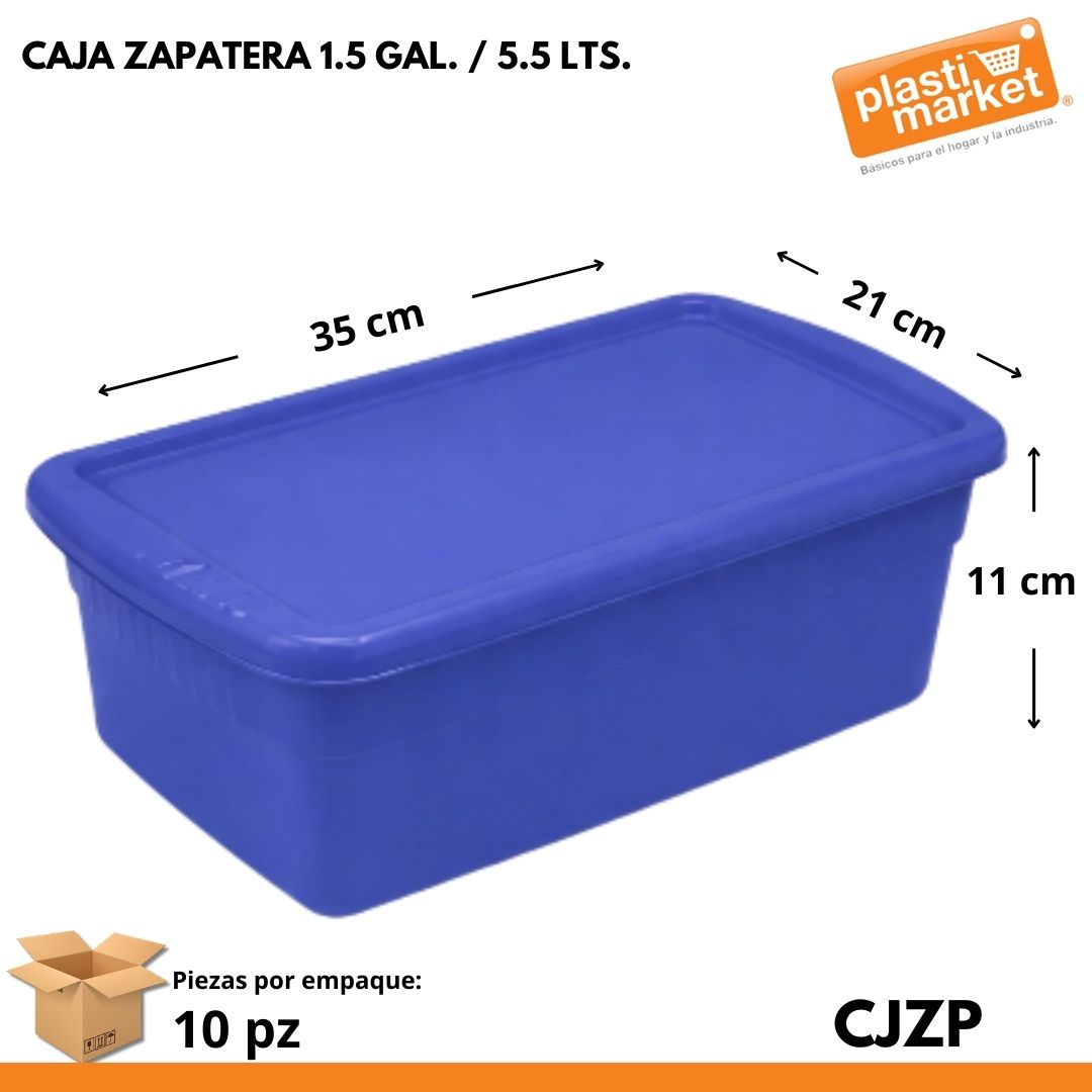 CAJA ZAPATERA 1.5 GAL. / 5.5 LTS.