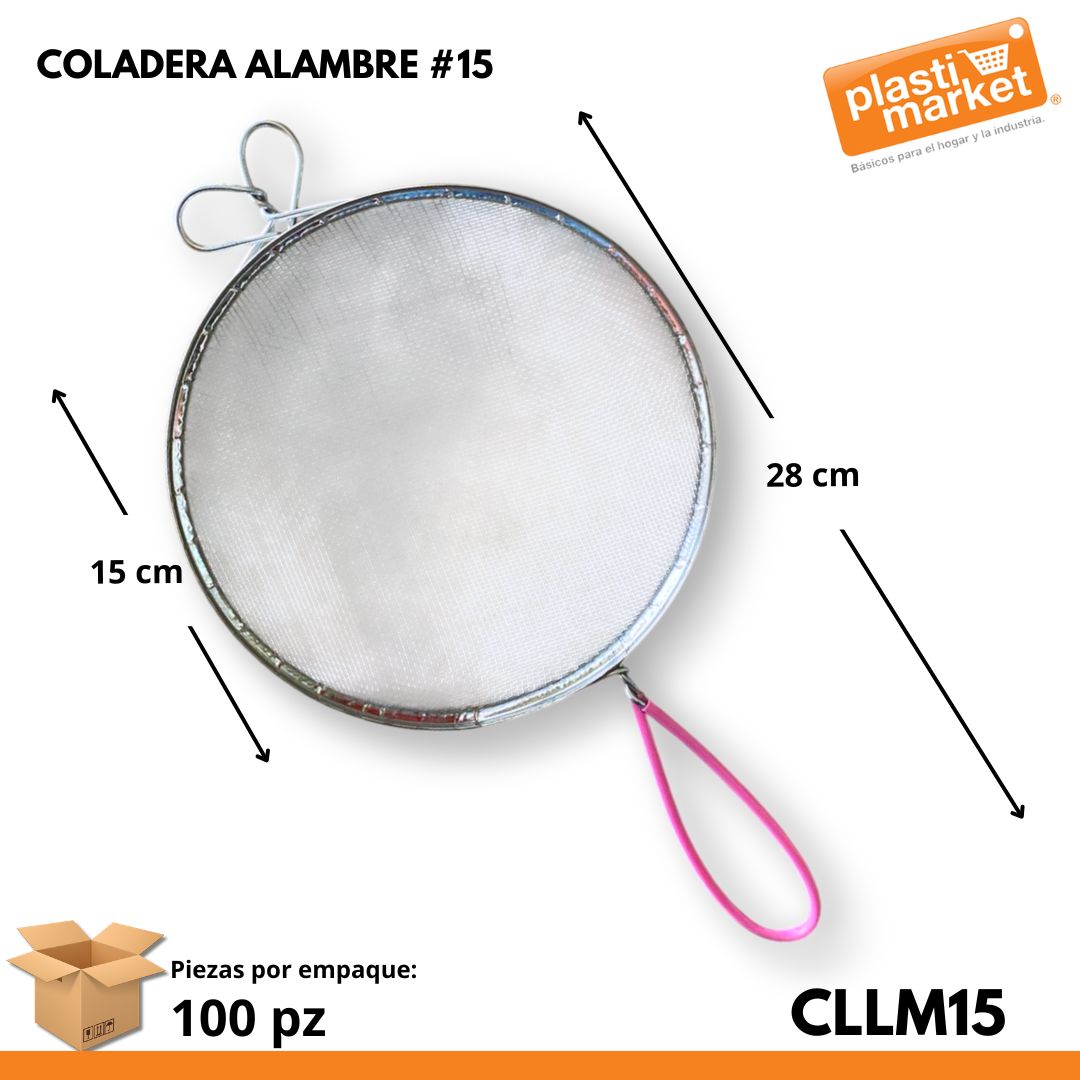 COLADERA ALAMBRE #15