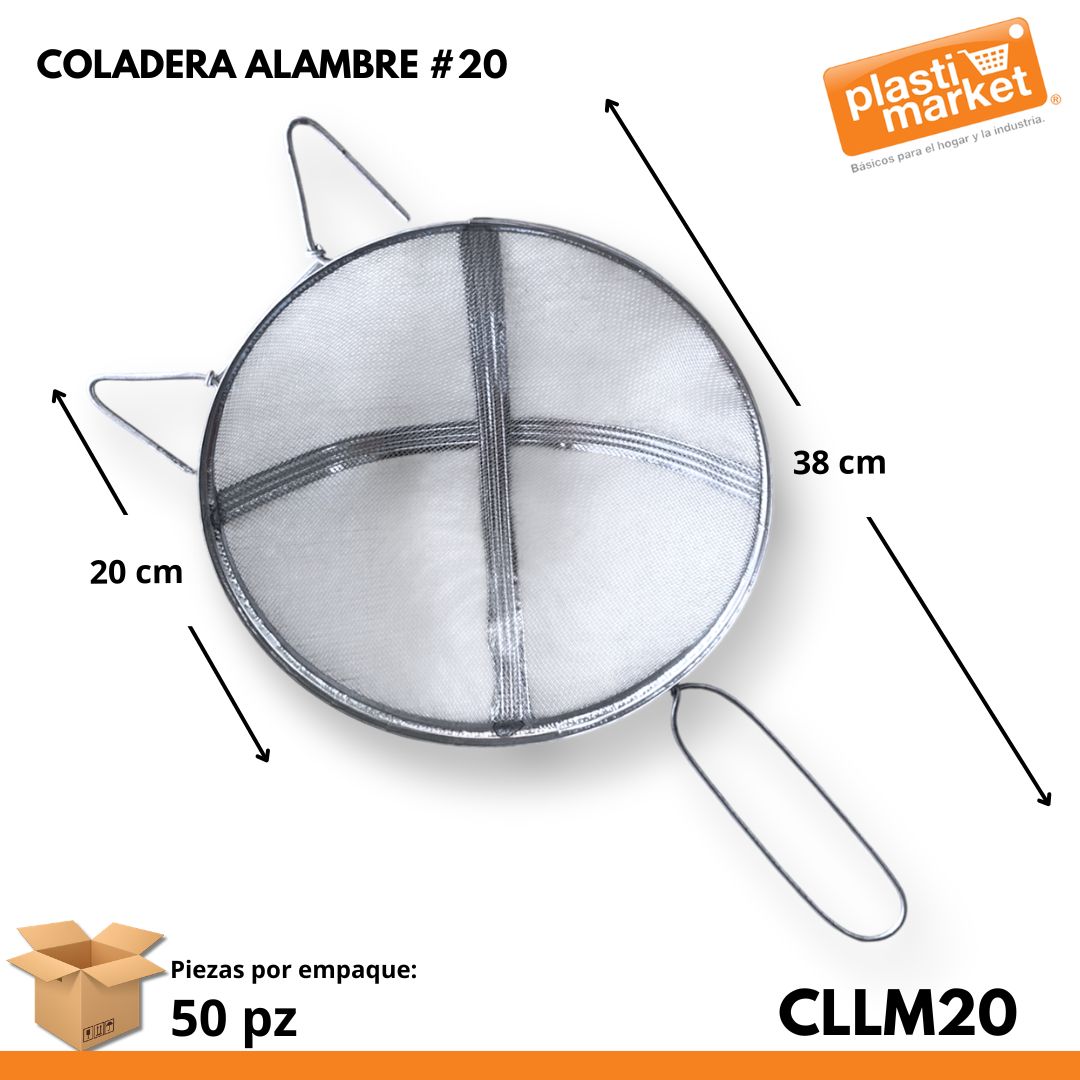 COLADERA ALAMBRE #20