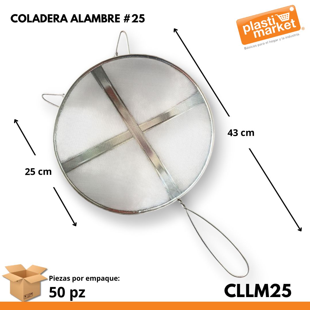 COLADERA ALAMBRE #25
