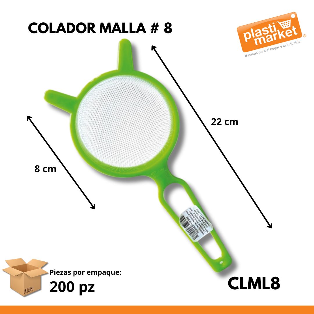 COLADOR MALLA # 8