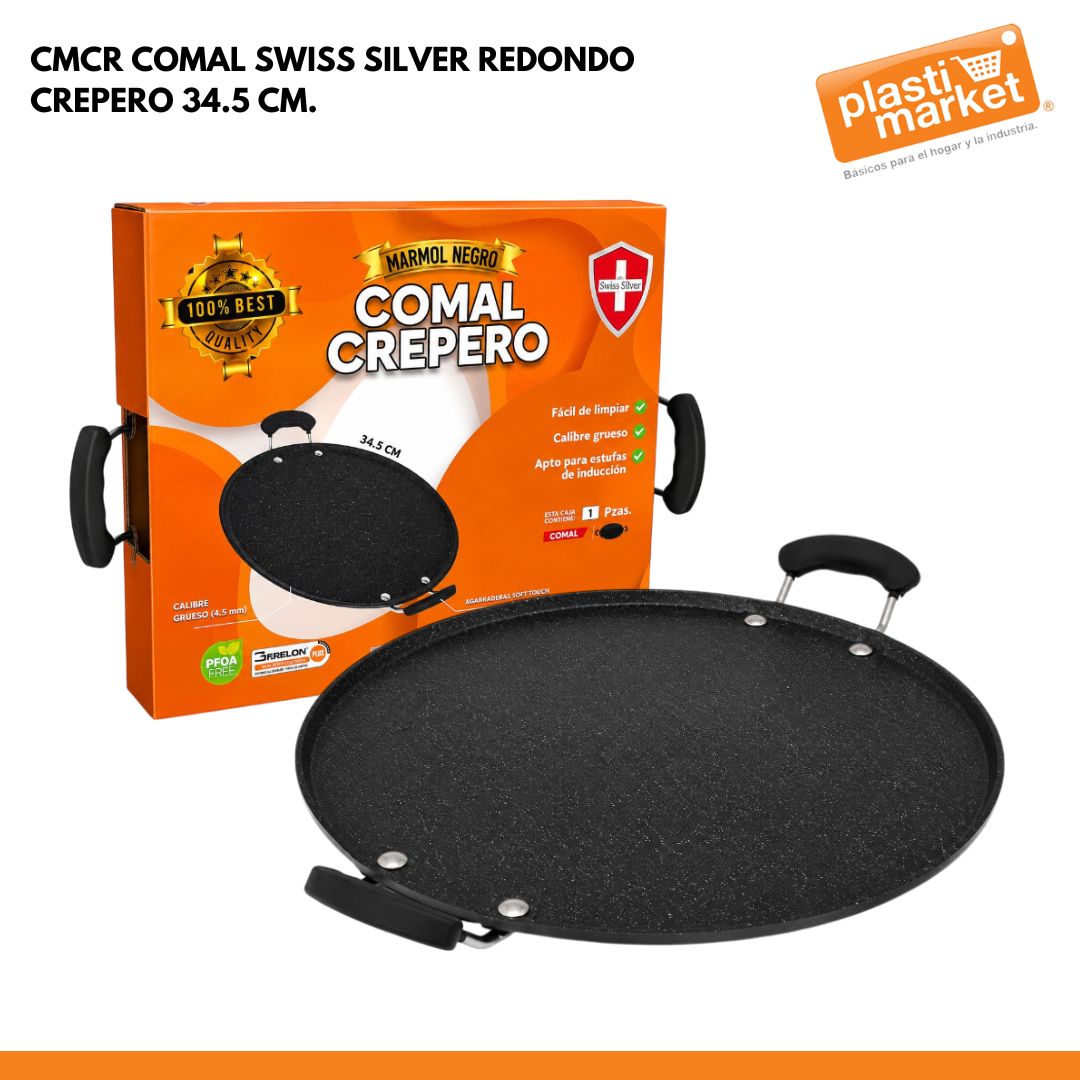 CMCR COMAL SWISS SILVER REDONDO CREPERO 34.5 CM.
