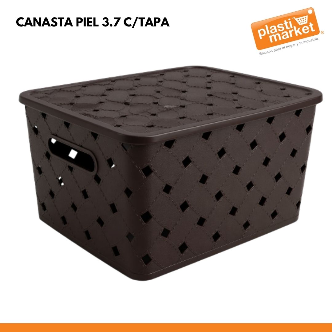 CANASTA PIEL 3.7 C/TAPA