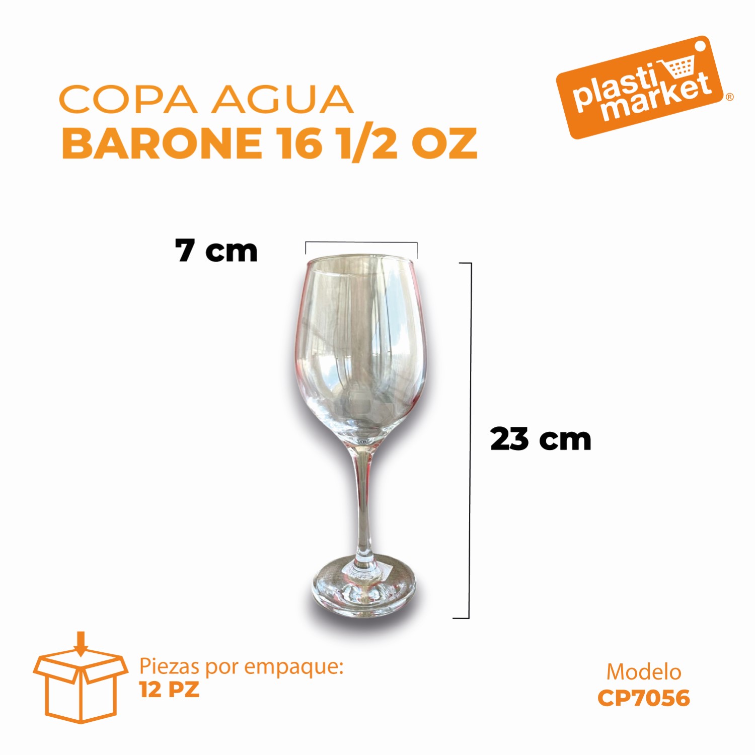 7056 COPA AGUA BARONE 16 1/2 OZ.