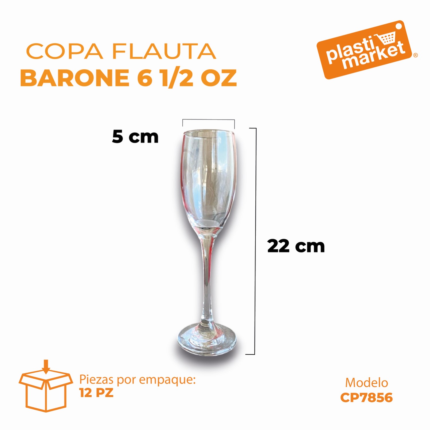 7856 COPA FLAUTA BARONE 6 1/2 OZ.