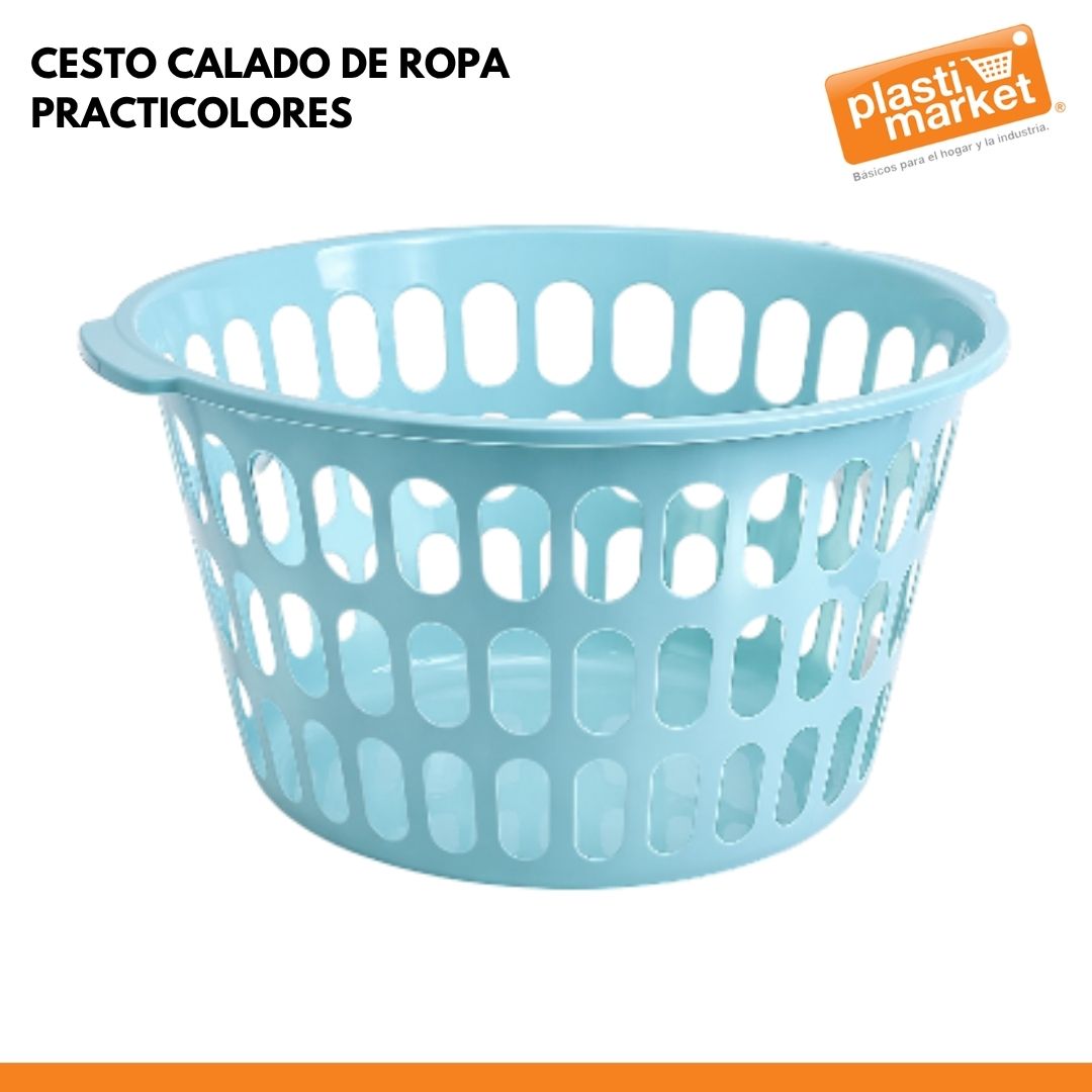 CESTO CALADO DE ROPA PRACTICOLORES