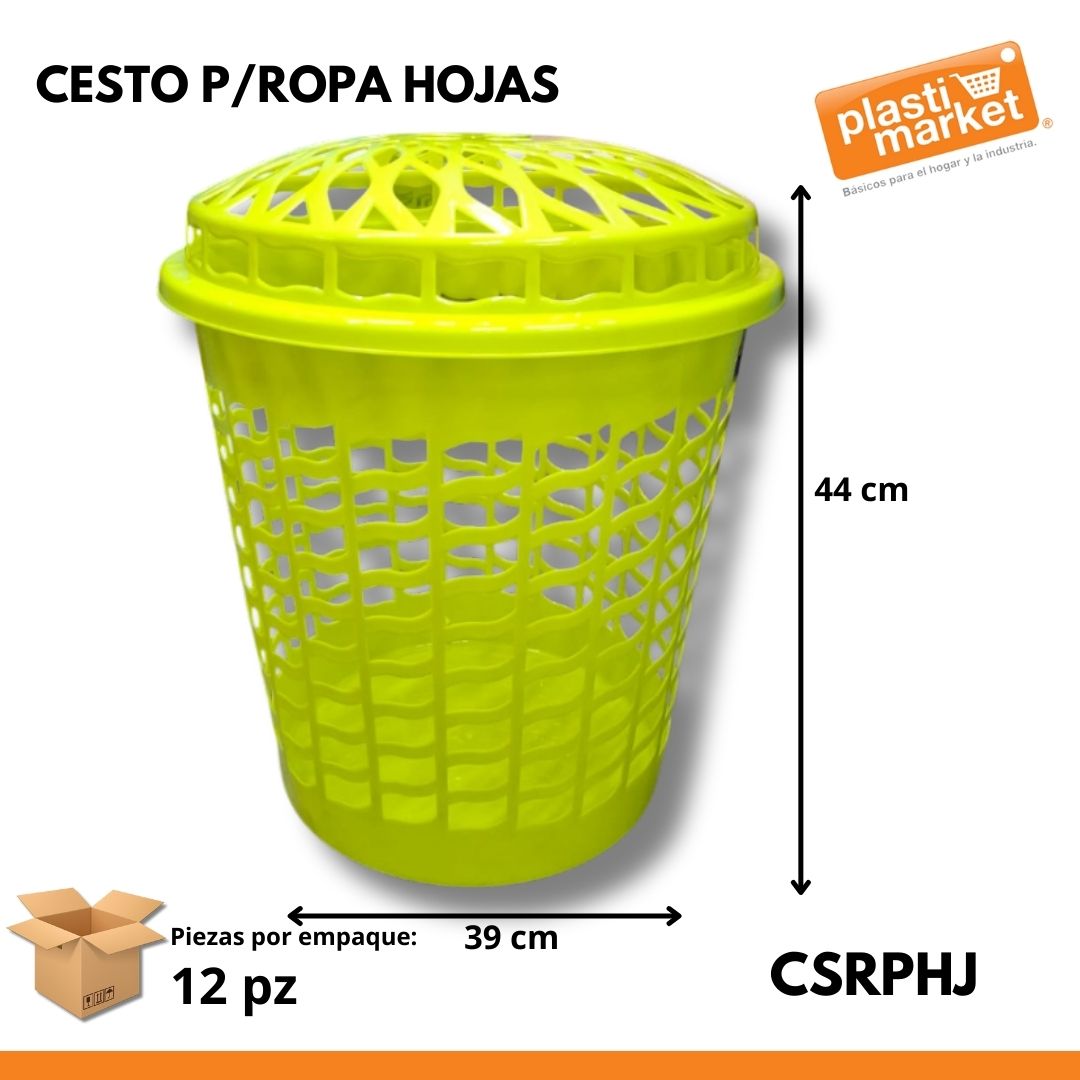 CESTO P/ROPA HOJAS