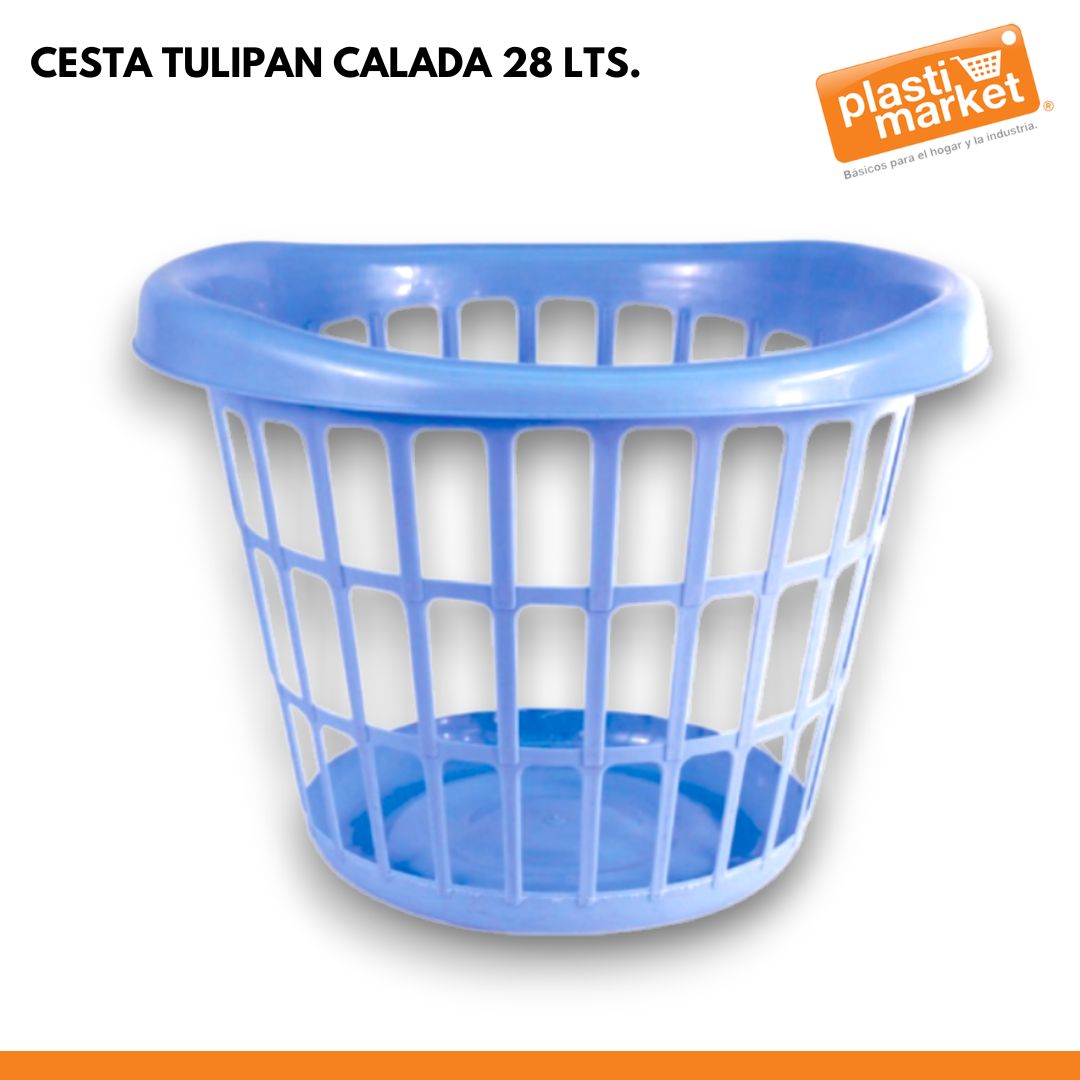 CESTA TULIPAN CALADA 28 LTS.