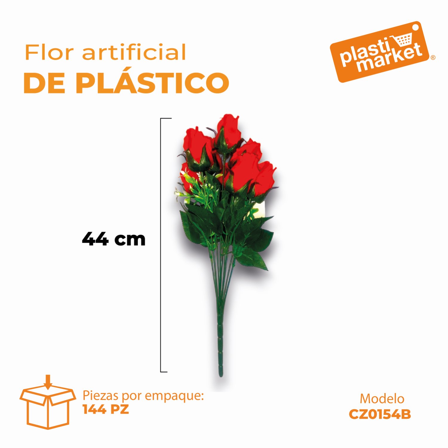CZ-0154B FLOR ARTIFICIAL DE PLASTICO