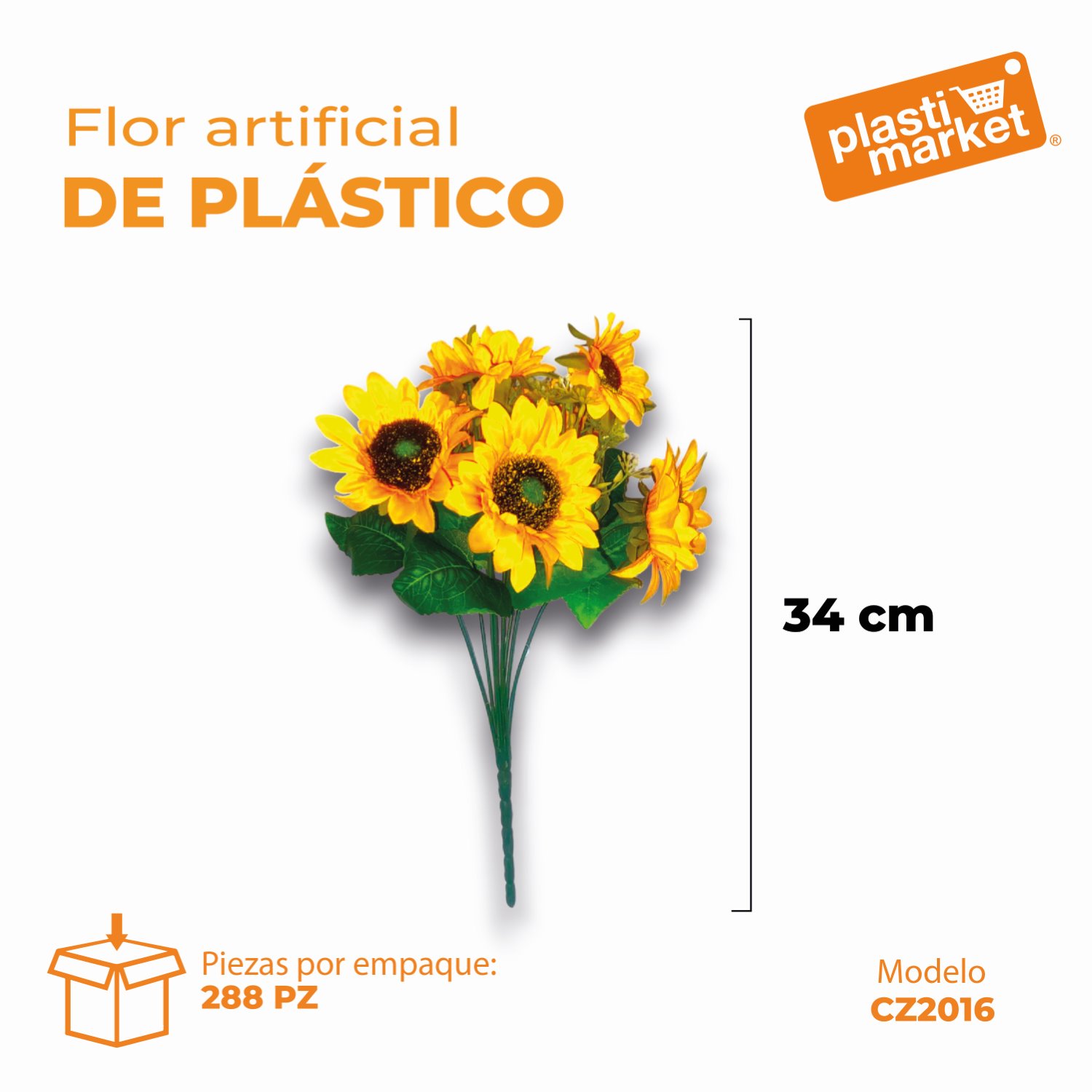CZ-2016 FLOR ARTIFICIAL DE PLASTICO "OFERTA"