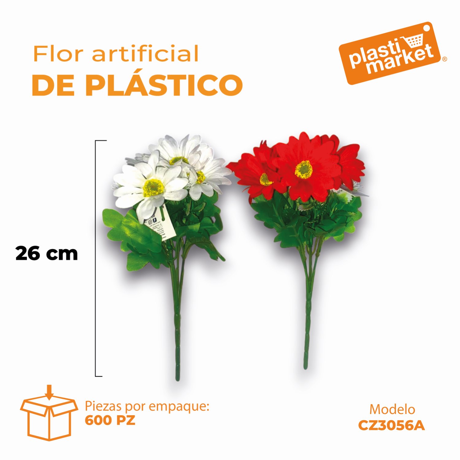 CZ-3056A FLOR ARTIFICIAL DE PLASTICO "OFERTA"