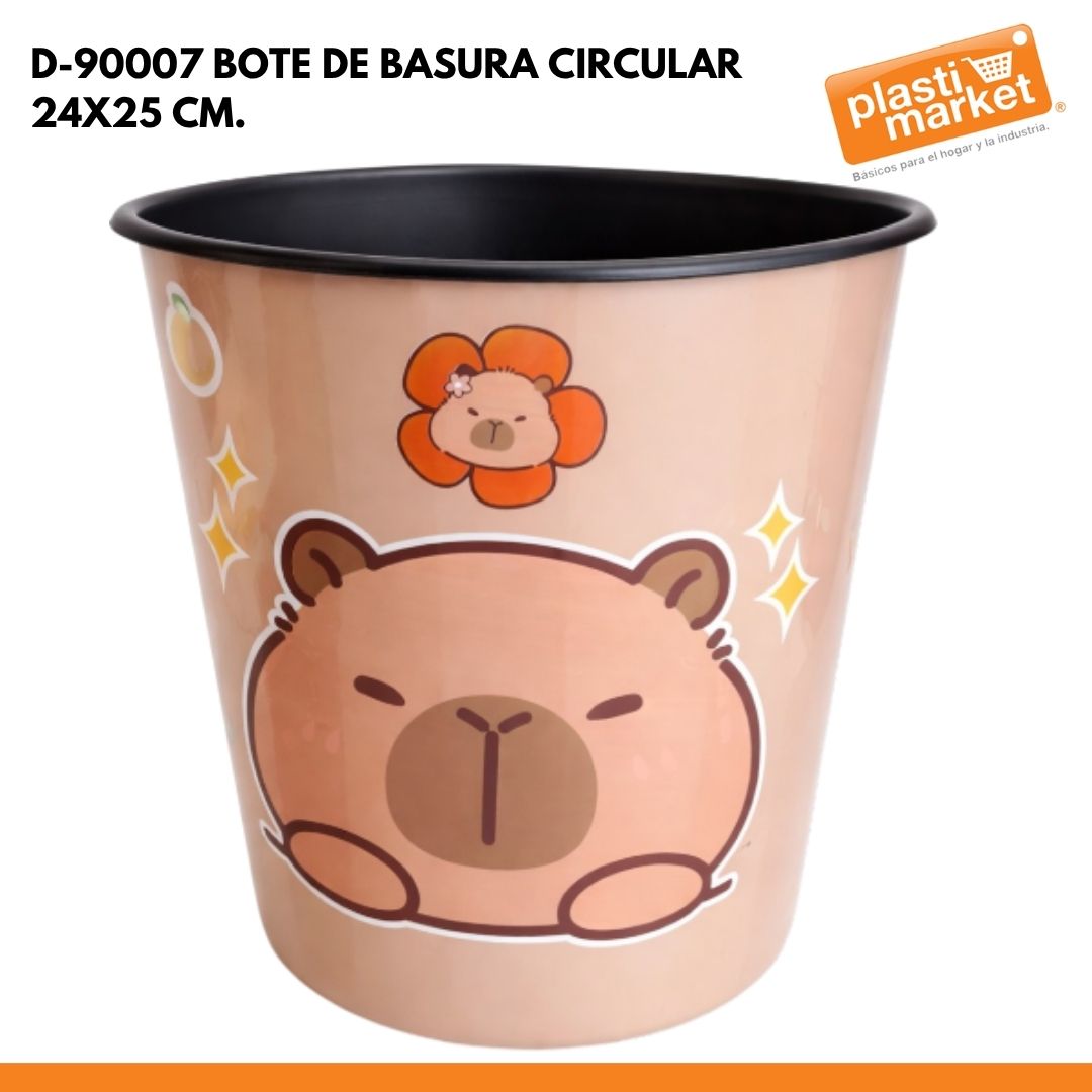 D-90007 BOTE DE BASURA CIRCULAR 24X25 CM.