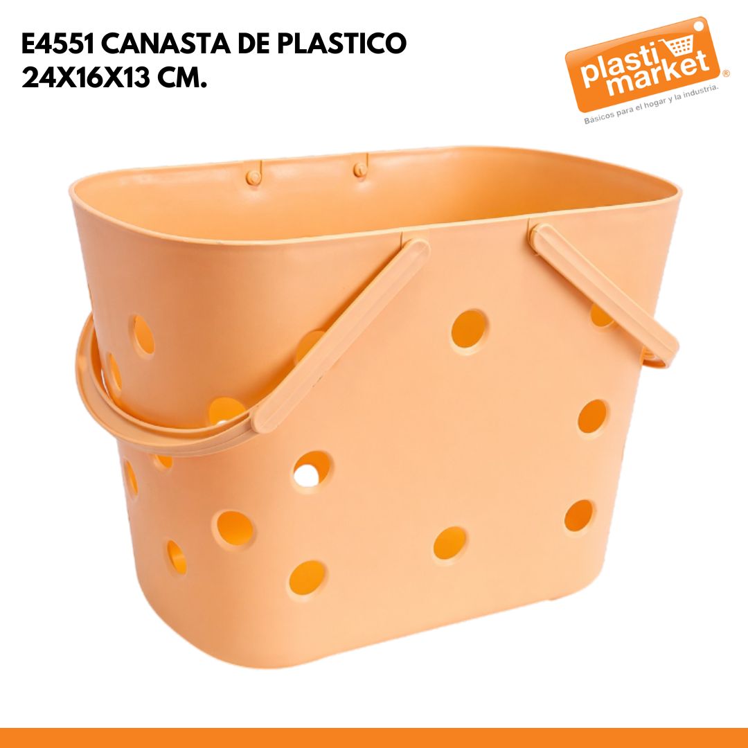 E4551 CANASTA DE PLASTICO 24X16X13 CM.