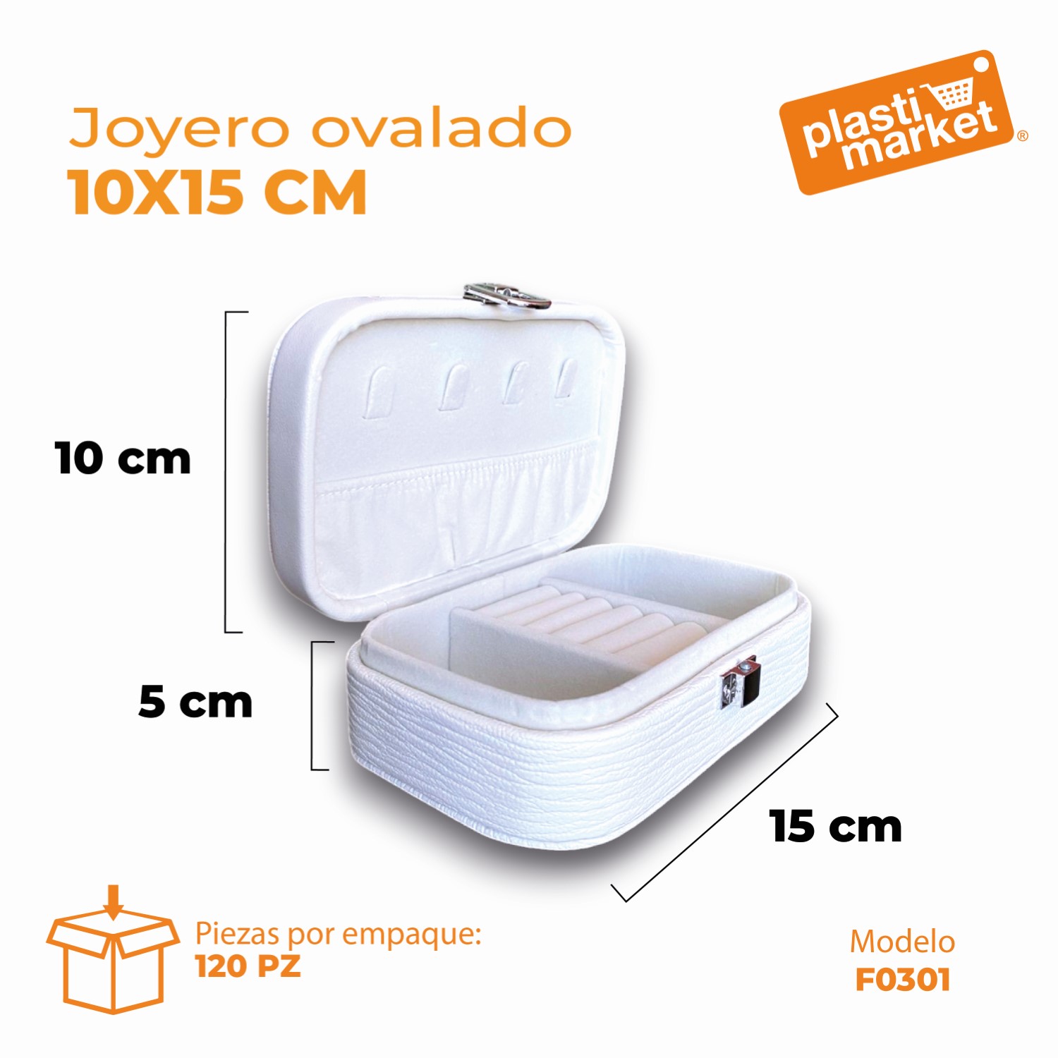 F030-1 JOYERO OVALADO 10X15 CM. "OFERTA"