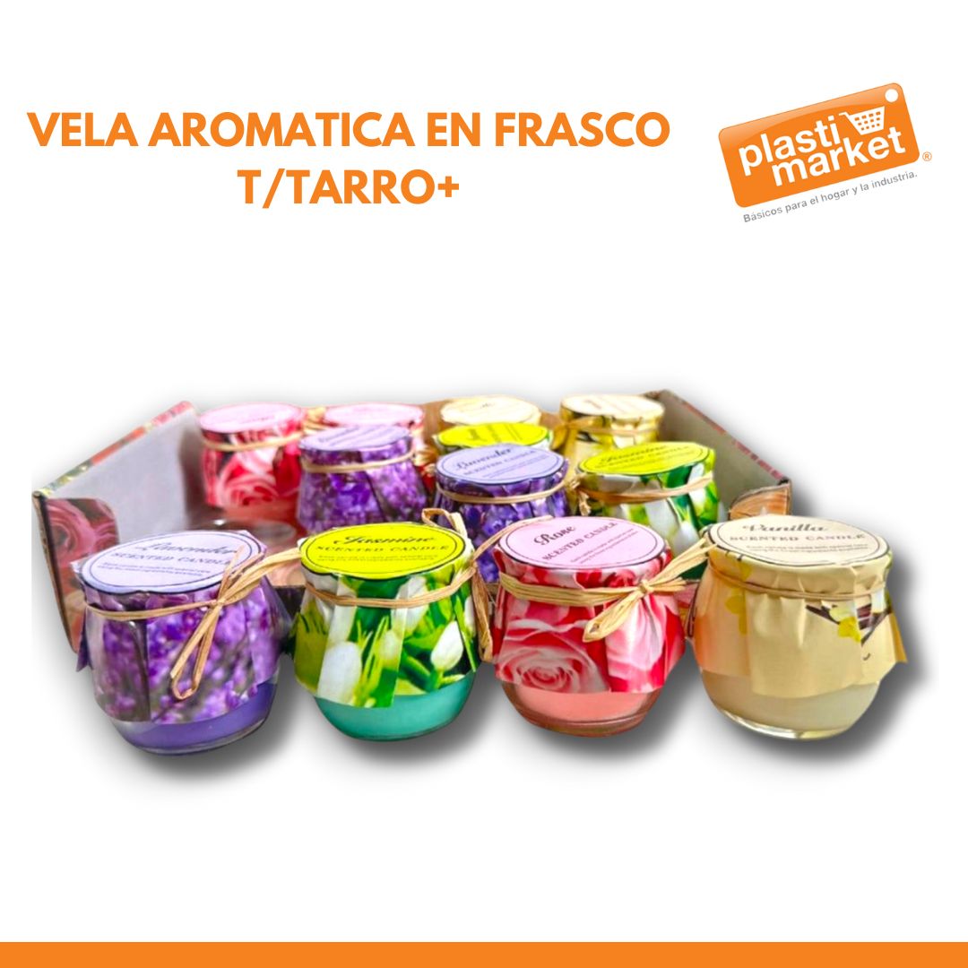 F4260 VELA AROMATICA EN FRASCO T/TARRO+
