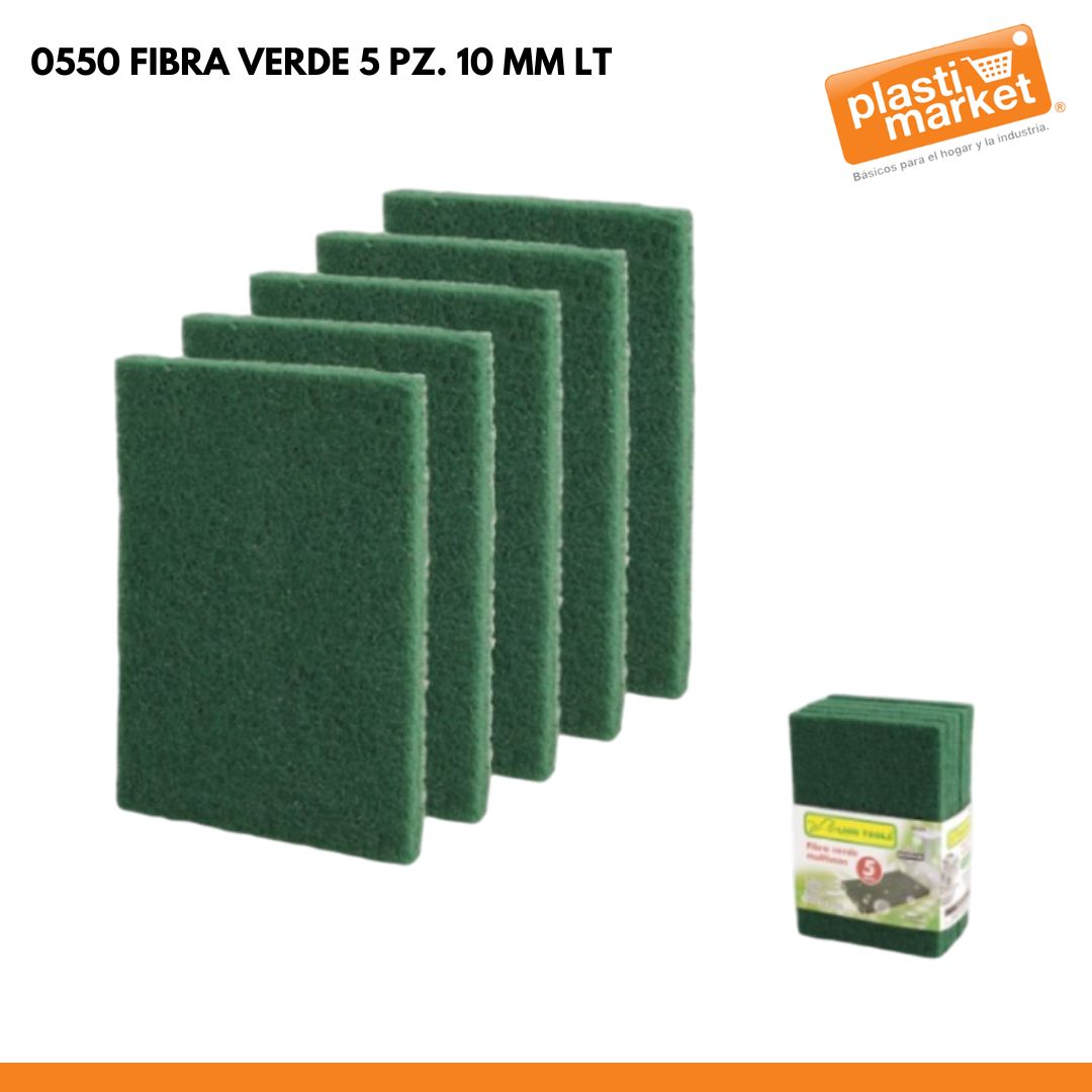 0550 FIBRA VERDE 5 PZ. 10 MM LT