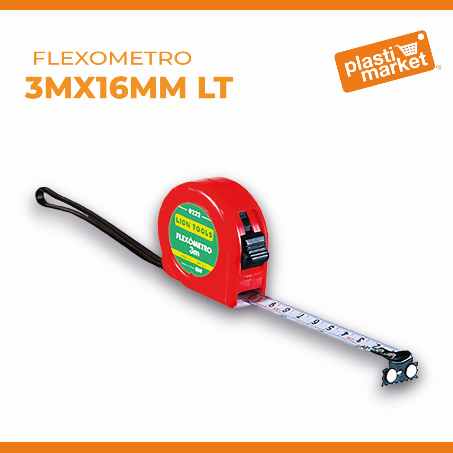 0222 FLEXOMETRO 3MX16MM LT